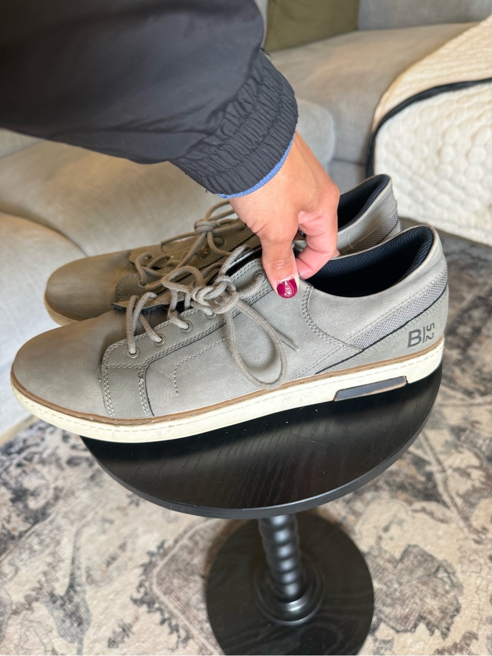 B52 Casual Grey Men's Lace-Up Sneakers SZ 12